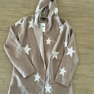 Splendid hooded sweater jacket/robe with pockets